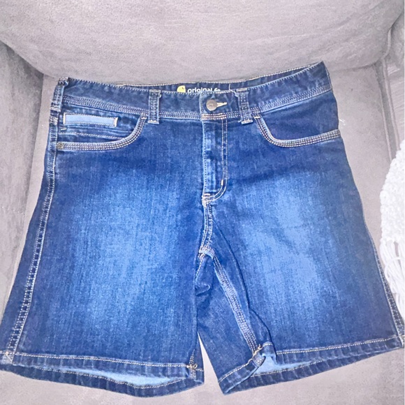 Carhartt Denim dark blue Bermuda Shorts 10 👠501 - Picture 1 of 7